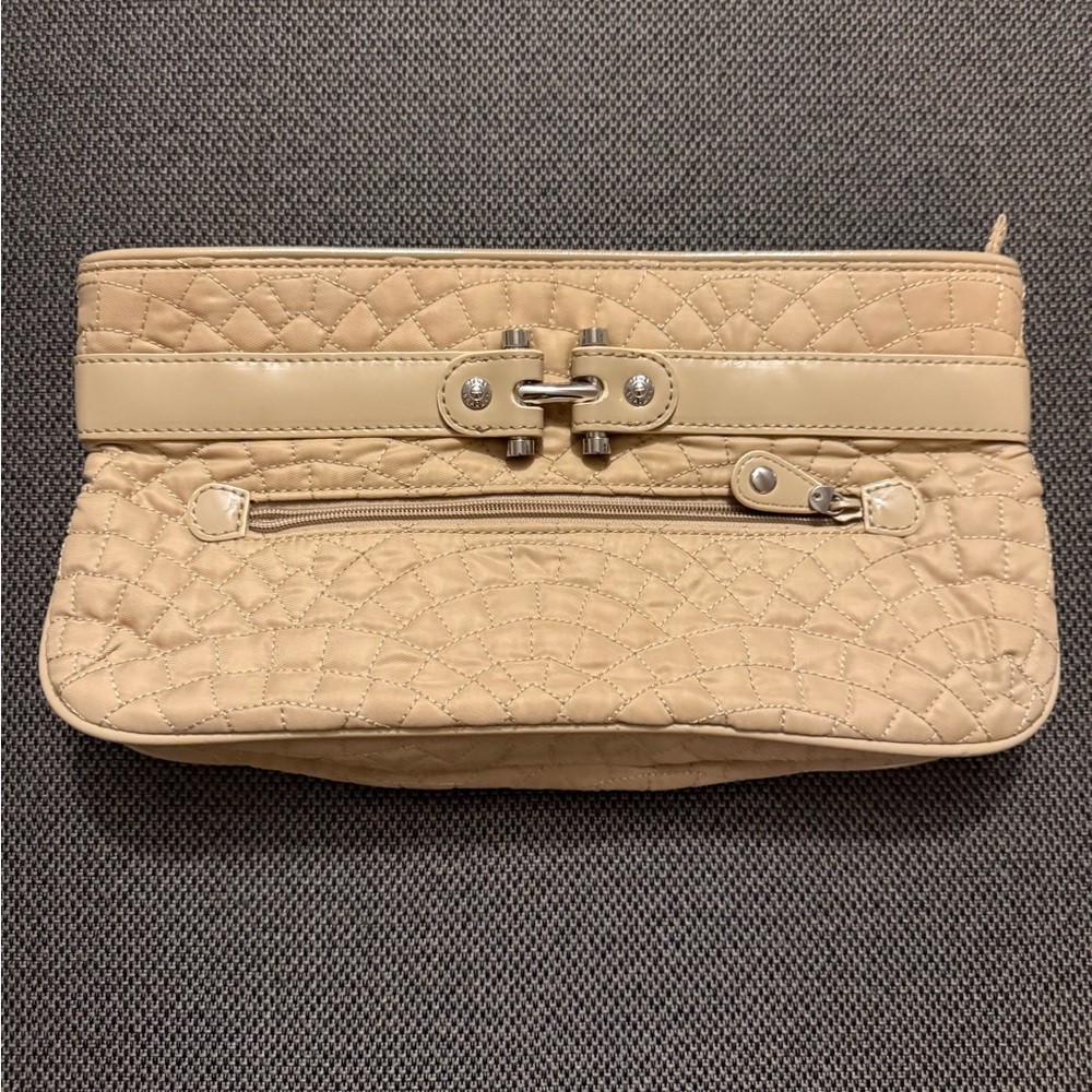 Vera Bradley Tan Quilted Clutch